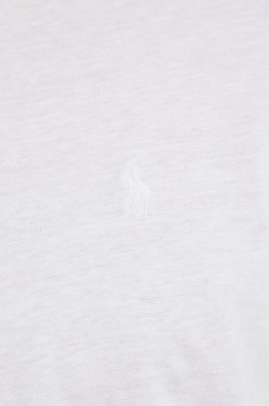Polo tričko se lněnou směsí Polo Ralph Lauren bílá 710933390