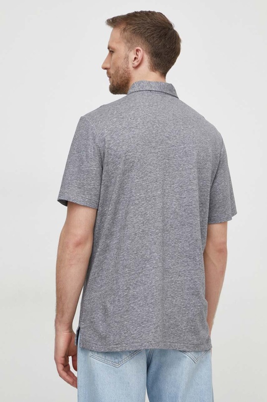 Дрехи Тениска с яка лен Polo Ralph Lauren 710933390 сив