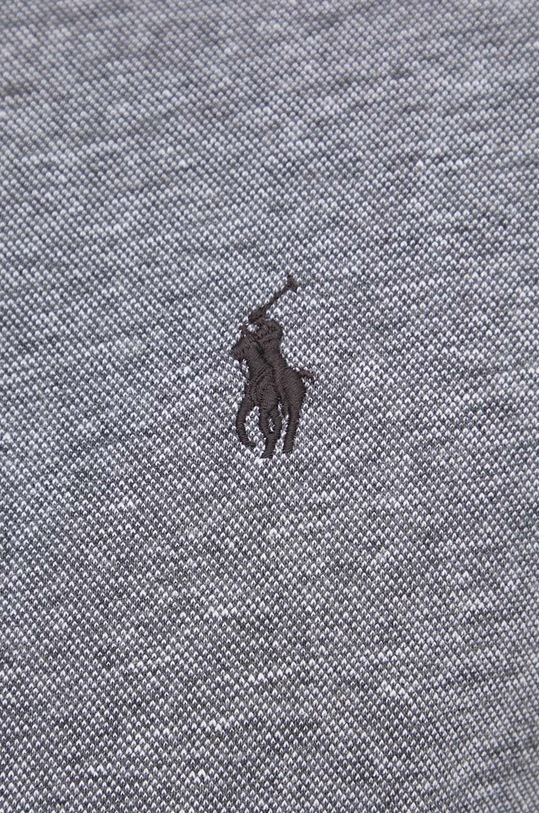 Тениска с яка лен Polo Ralph Lauren 710933390 сив