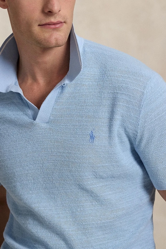 Polo Ralph Lauren tricou polo din in albastru 710934180