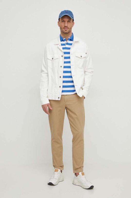 Polo Ralph Lauren polo bawełniane 710934552 niebieski SS24