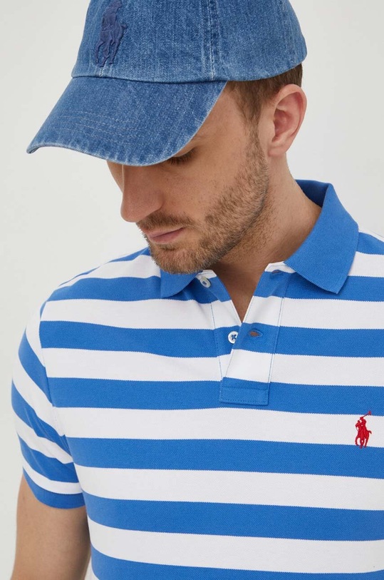 Polo Ralph Lauren polo bawełniane niebieski 710934552