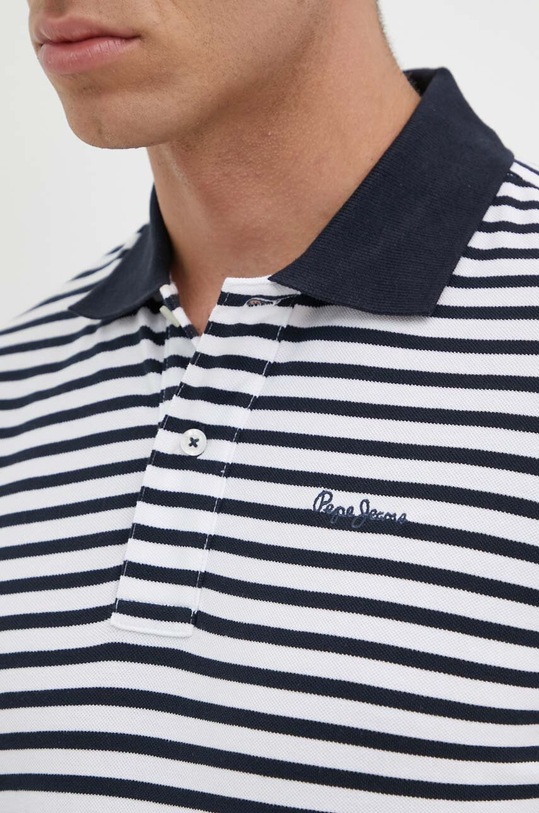 Pepe Jeans polo bawełniane HUNTING PM542153 biały