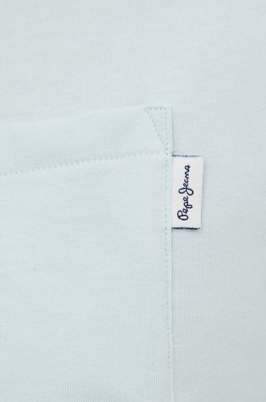 Pepe Jeans polo bawełniane HOLDEN PM542154 niebieski