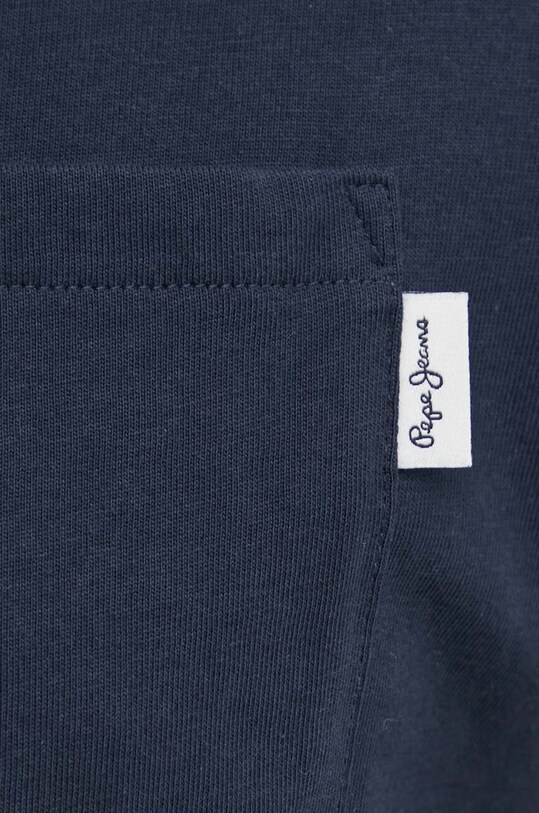 Бавовняне поло Pepe Jeans HOLDEN PM542154 темно-синій