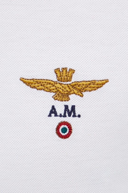 Бавовняне поло Aeronautica Militare PO1308P82 білий