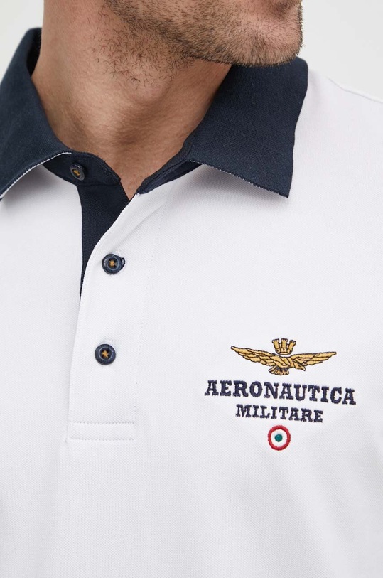 Aeronautica Militare polo PO1768P191 biały