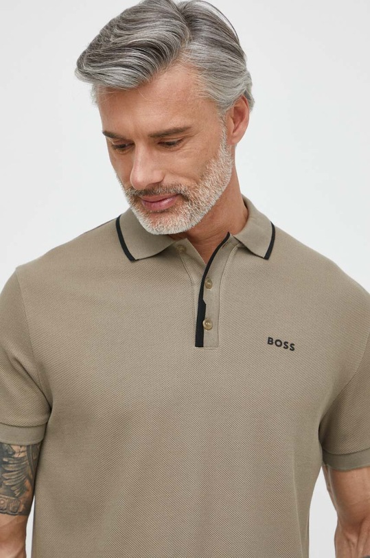 Boss Green polo in cotone 50512742 beige SS24