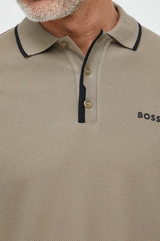 Boss Green polo in cotone beige 50512742