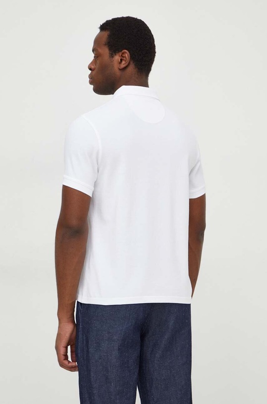 Îmbrăcăminte Barbour polo de bumbac MML0358 alb