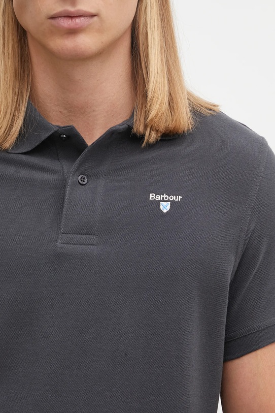 Bavlnené polo tričko Barbour tmavomodrá MML0358