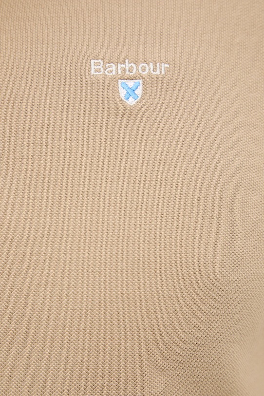 Barbour polo bawełniane ESSENTIALS MML0358 beżowy