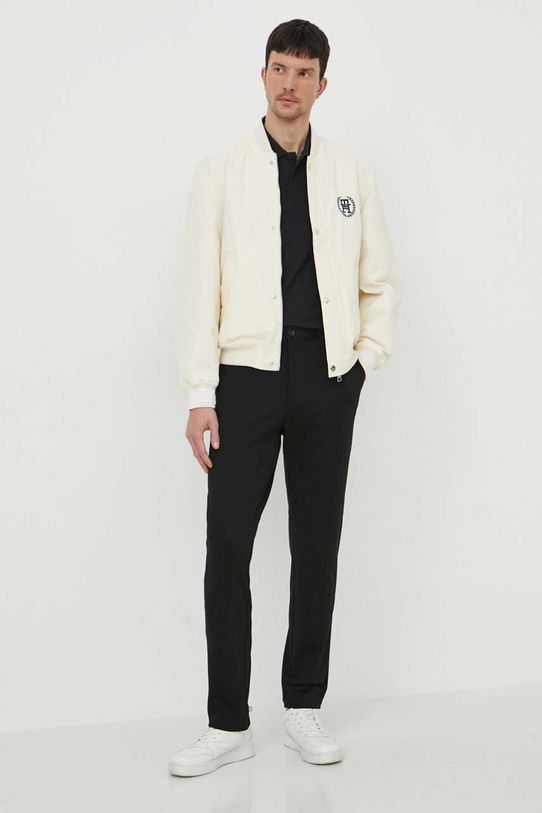 Хлопковое поло Barbour MML0358 чёрный SS25