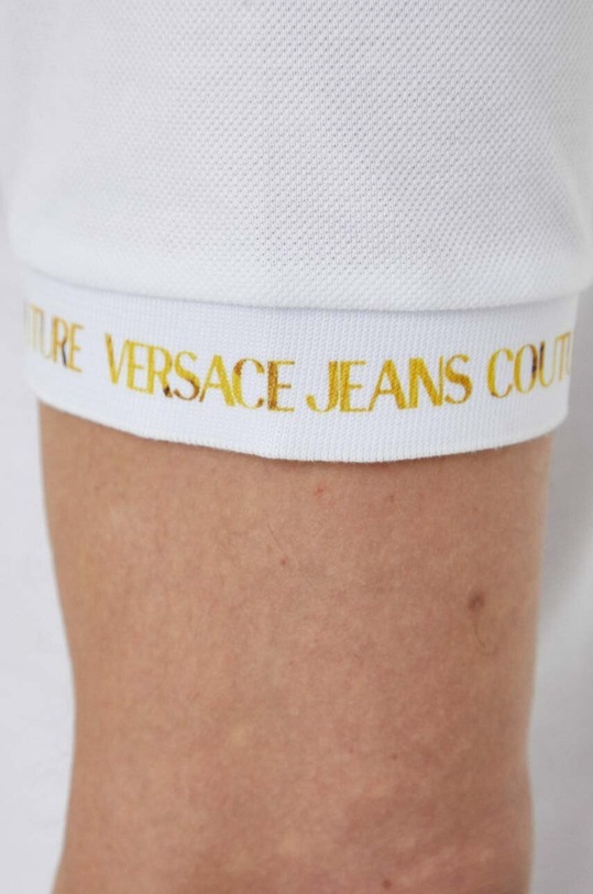 Versace Jeans Couture polo bawełniane 76GAGT00.CJ01T biały