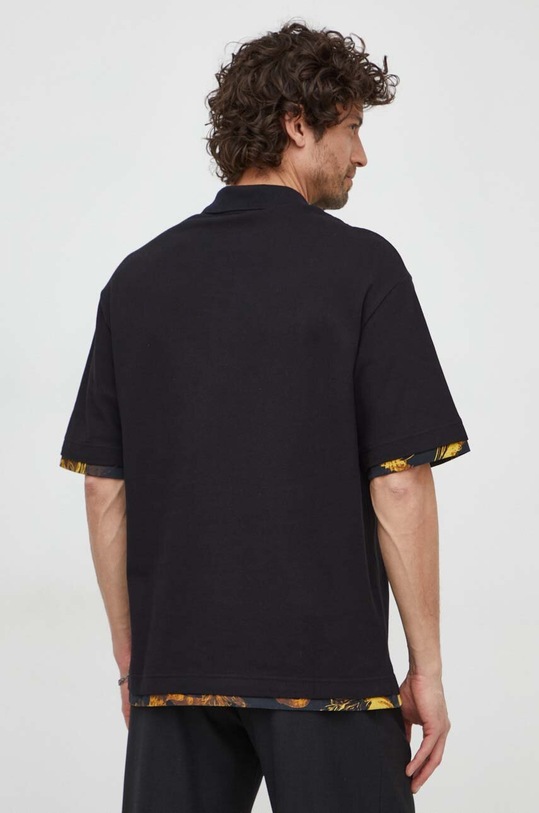 Odzież Versace Jeans Couture polo bawełniane 76GAG625.J0003 czarny