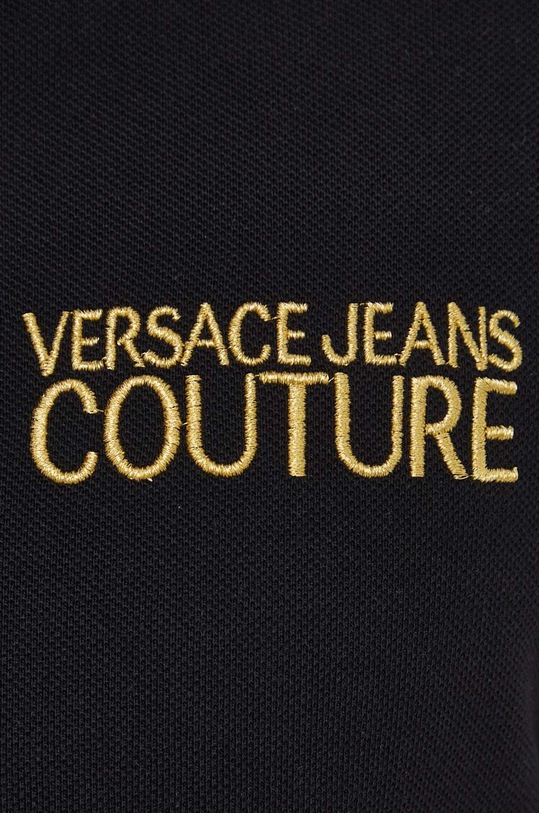 Versace Jeans Couture polo bawełniane 76GAG625.J0003 czarny