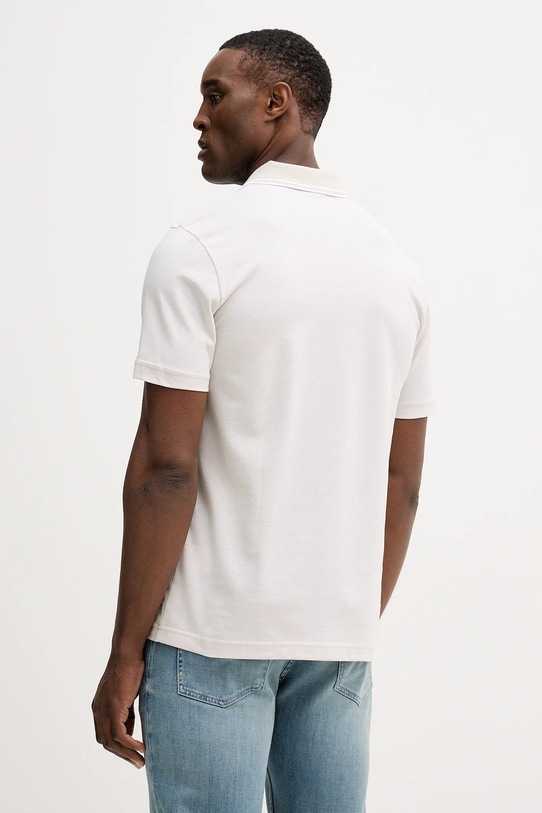 Odzież BOSS Orange polo bawełniane PeoxfordNew 50507814 beżowy