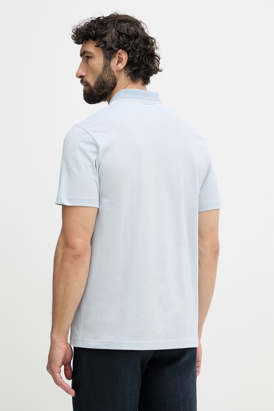 Odjeća BOSS Orange polo muški pamučni PeoxfordNew 50507814 plava