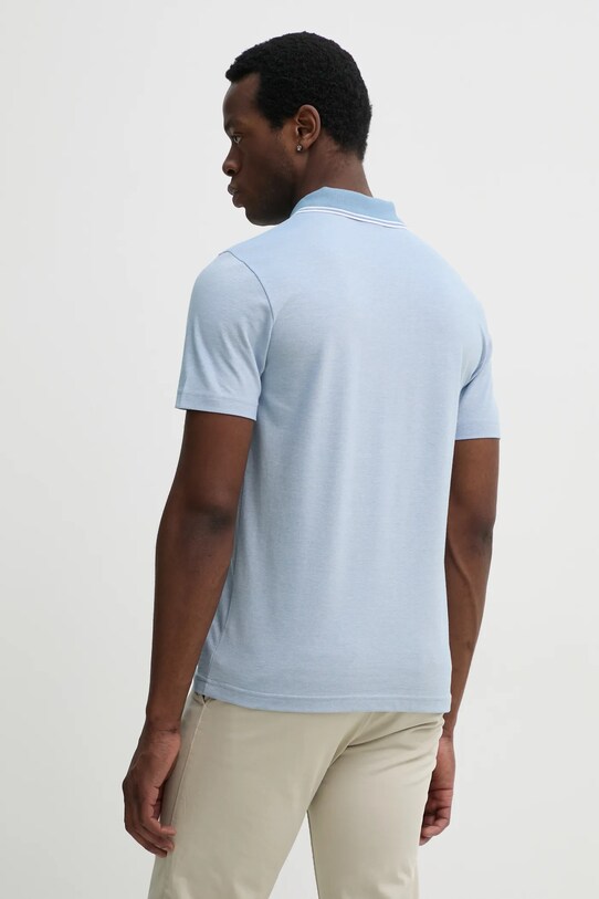 Одяг Бавовняне поло BOSS Orange 50507814 блакитний
