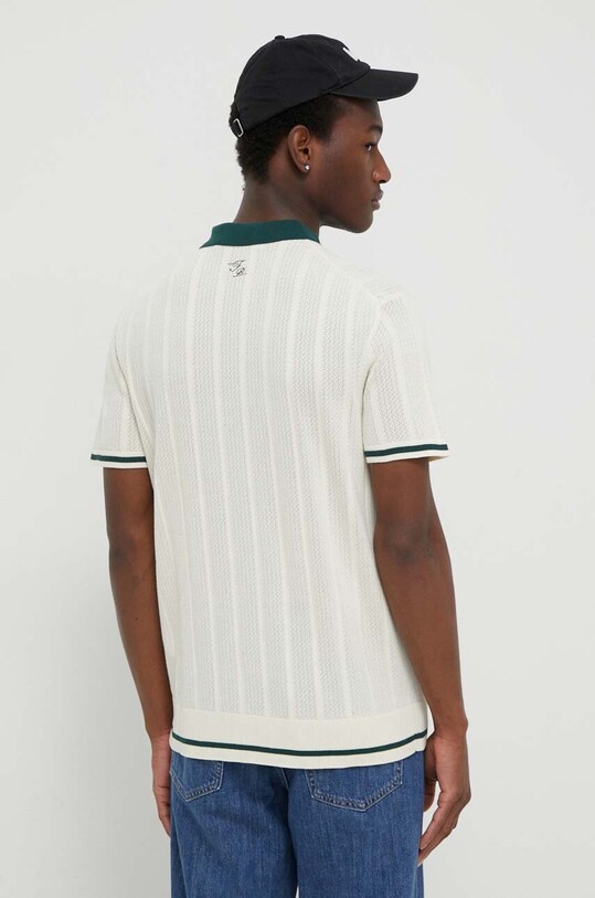 Odzież Filling Pieces polo bawełniane 80713669936 beżowy
