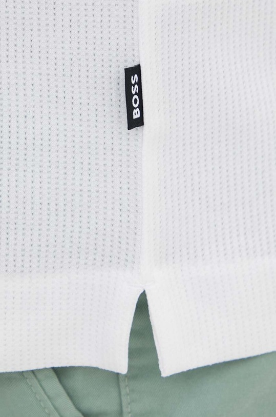 Bavlněné polo tričko BOSS 50511588 bílá