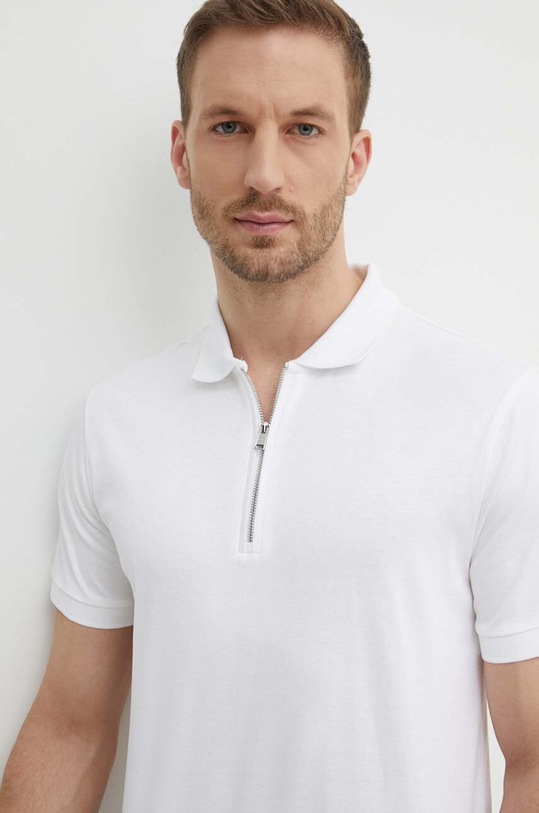 BOSS polo bawełniane bawełna biały 50513375