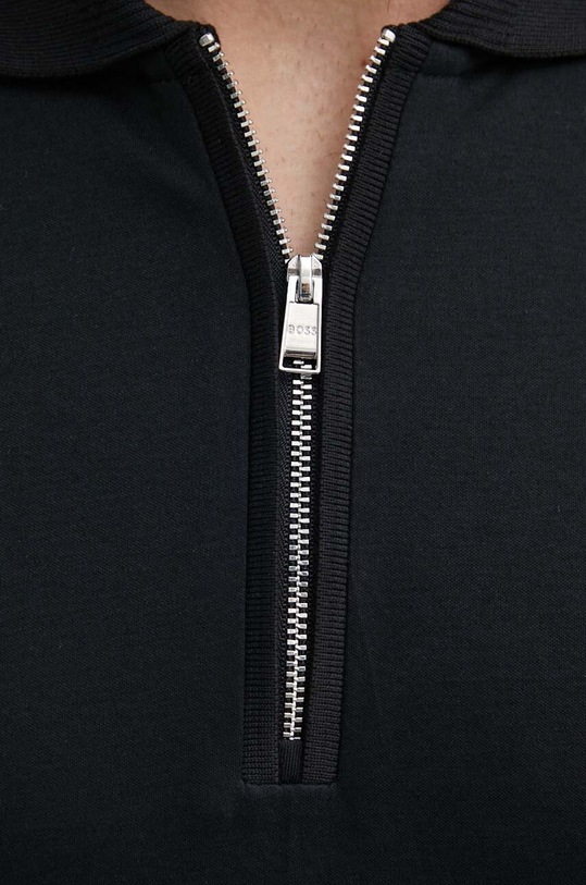 BOSS polo bawełniane 50513375 czarny