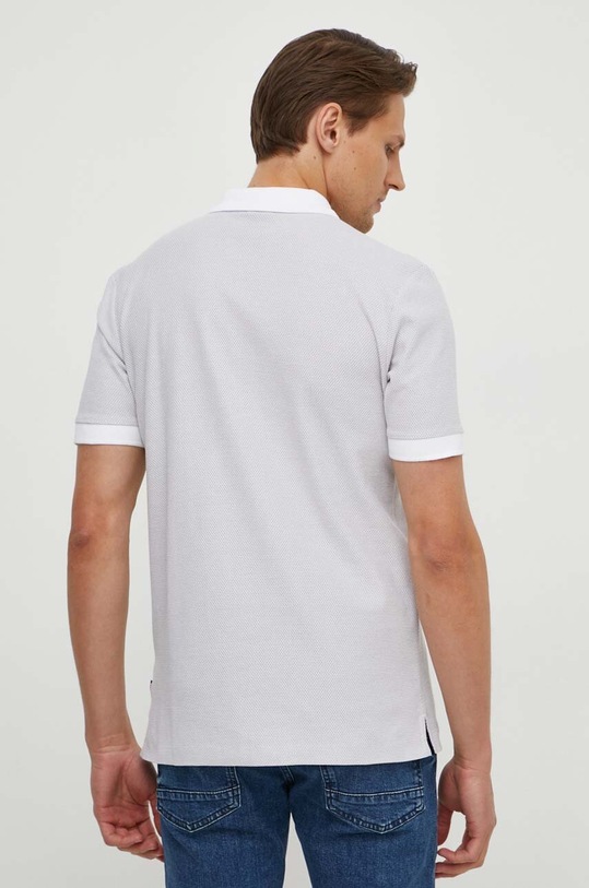Bavlněné polo tričko BOSS 50513580 šedá SS24