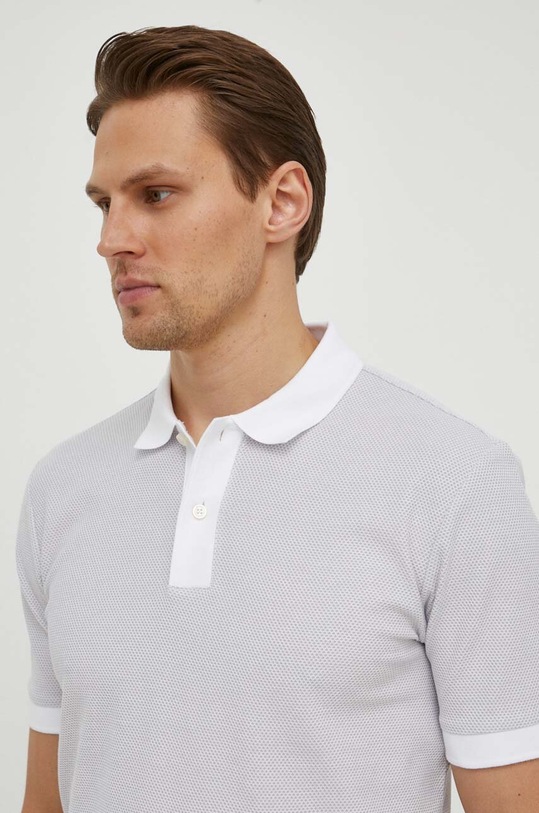 Oblečení Bavlněné polo tričko BOSS 50513580 šedá