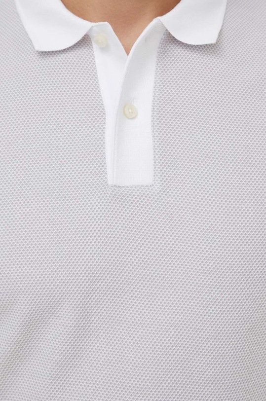 Bavlněné polo tričko BOSS šedá 50513580