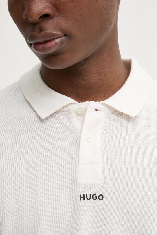 HUGO polo de bumbac 50493206 bej