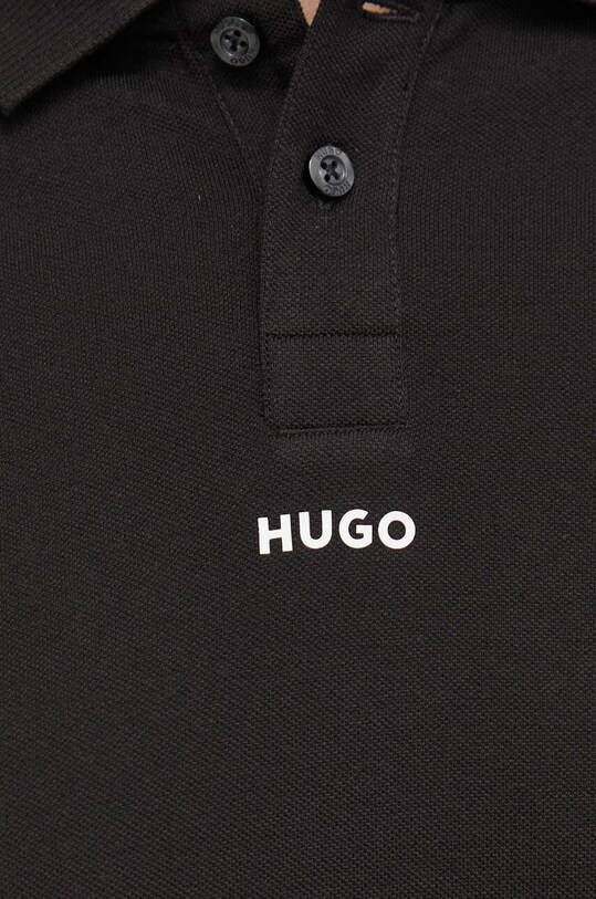 Odzież HUGO polo bawełniane 50493206 czarny