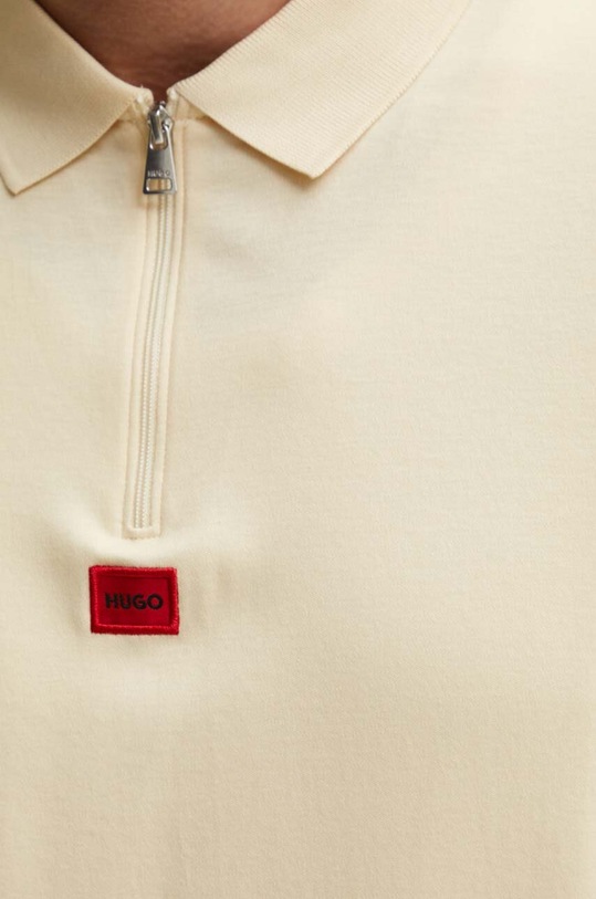 HUGO polo bawełniane 50509866 beżowy