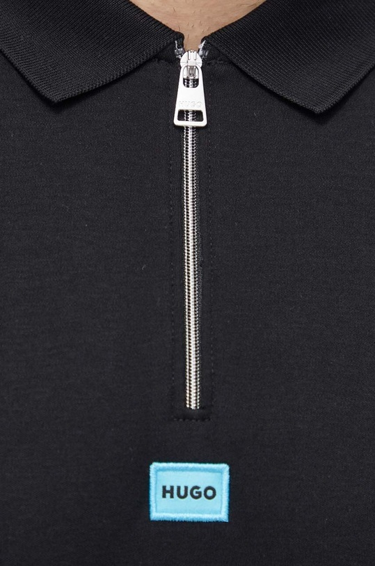 Pamučna polo majica HUGO crna 50509866