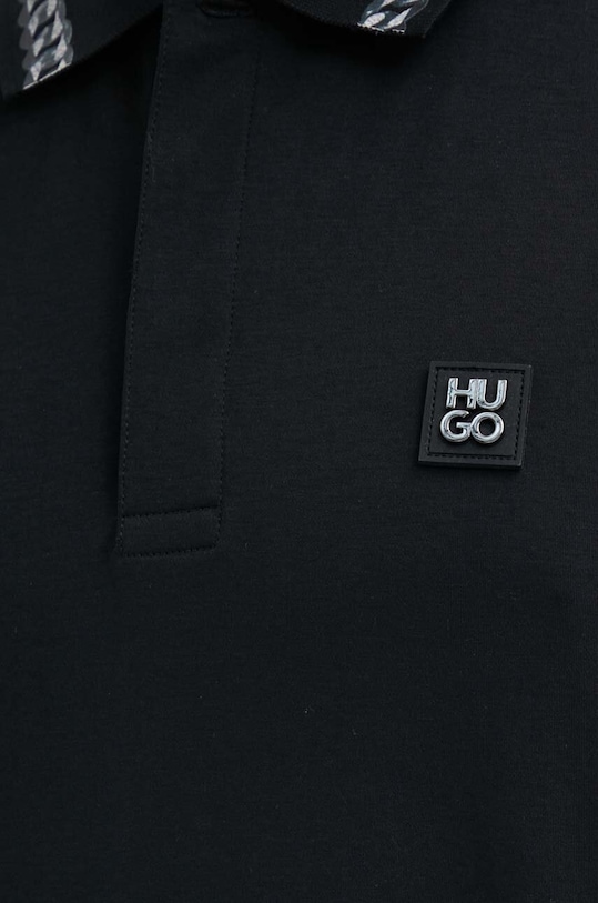 Pamučna polo majica HUGO 50510036 crna