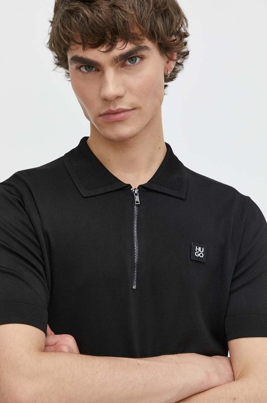 HUGO polo regular czarny 50510385