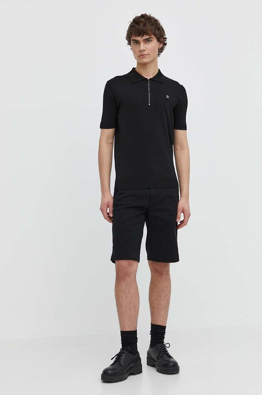 HUGO polo 50510385 czarny SS24