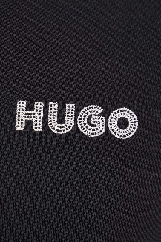 HUGO polo de bumbac negru 50509960