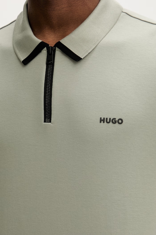 HUGO polo tričko pánske bavlnené Dalomino 50511721 zelená