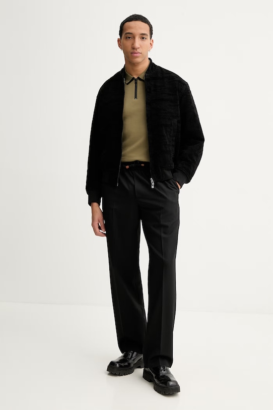 HUGO polo bawełniane 50511721 zielony AW25