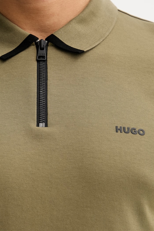 HUGO polo bawełniane 50511721 zielony