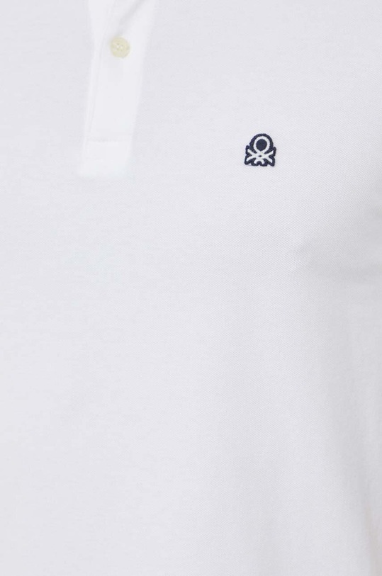 United Colors of Benetton tricou polo 3WG9J3181 alb