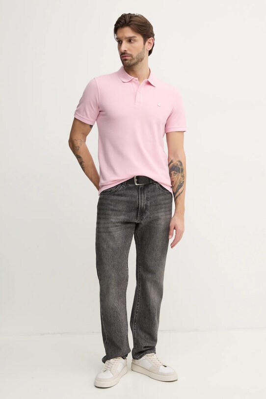 Бавовняне поло United Colors of Benetton 3089J3179 рожевий AA00