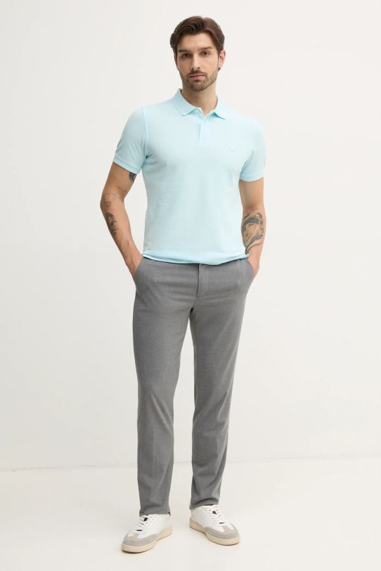 United Colors of Benetton polo bawełniane 3089J3179 niebieski AA00