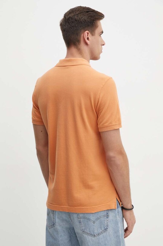 Îmbrăcăminte United Colors of Benetton polo de bumbac 3089J3179 portocaliu