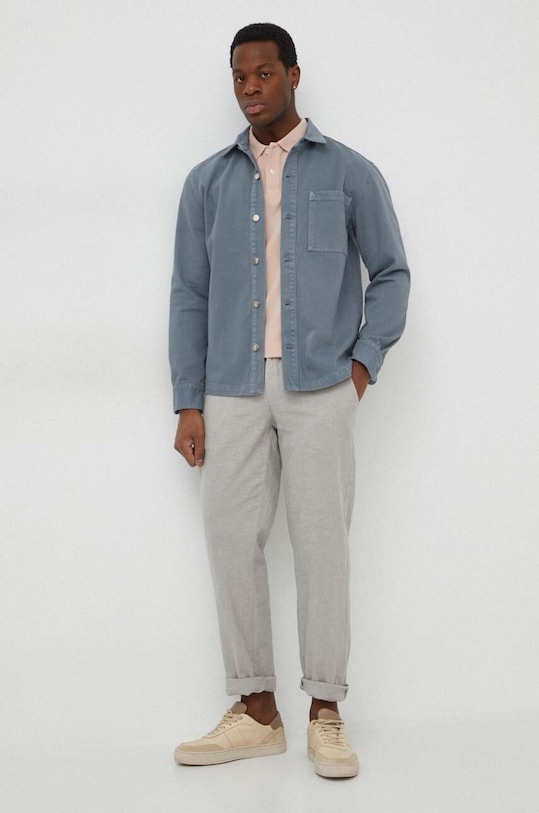 United Colors of Benetton polo bawełniane 3089J3179 różowy AA00