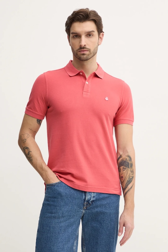 United Colors of Benetton pamut póló rózsaszín 3089J3179