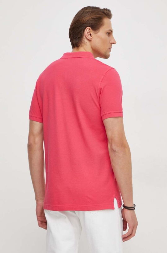 Odzież United Colors of Benetton polo bawełniane 3089J3179 różowy