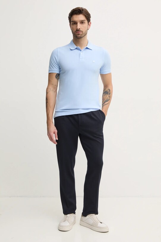 Бавовняне поло United Colors of Benetton 3089J3179 блакитний AA00