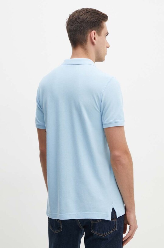 Îmbrăcăminte United Colors of Benetton polo de bumbac 3089J3179 albastru